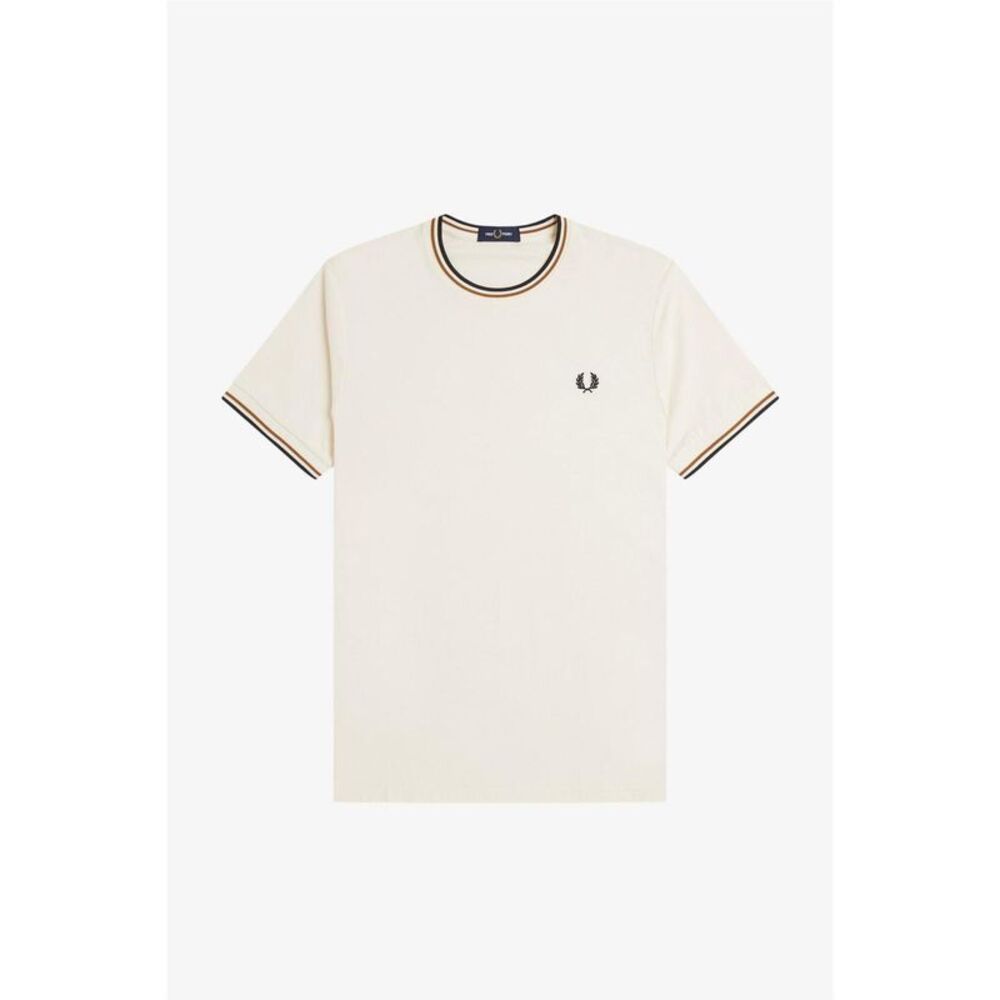 Fred Perry Mens Tipped T-Shirt / Ecru